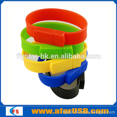 bracelet usb flash drive, rubber wristband usb flash drive, color wristband usb